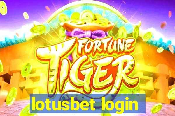 lotusbet login